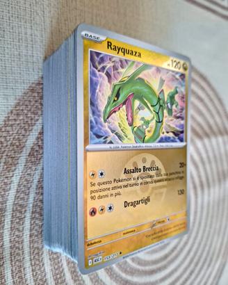 Mazzo 100+ carte Pokemon italiane tutte differenti