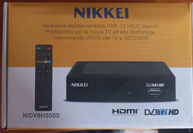 NIKKEI RICEVITORE DIGITALE TERRESTRE DVB-T2 HEVC