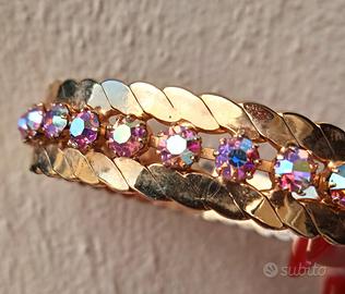 Bracciale vintage anni '60 alta bigiotteria Crista