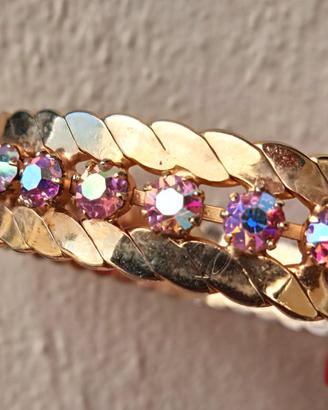 Bracciale vintage anni '60 alta bigiotteria Crista