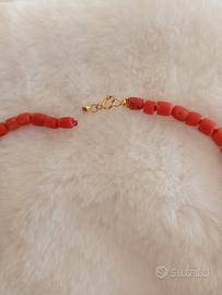 collana vintage corallo di Sciacca 