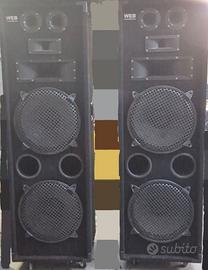 Diffusori Acustici Amplificati WEB Doppio Woofer
