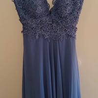 vestito elegante blu 