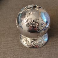 Fermacarte placcato in argento Acca