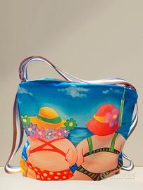 Borsa artigianale donna trasformabile in zaino 