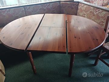 Tavolo tondo allungabile + 4 sedie