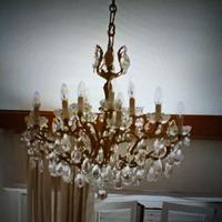 lampadario gocce vintage