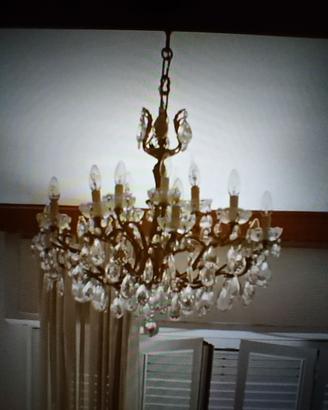 lampadario gocce vintage