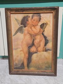 Quadro amore e psiche bambini 75x55 