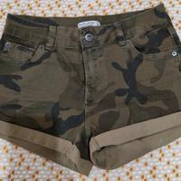 shorts elasticizzati militari