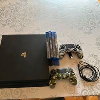 Ps4 pro con 2 giochi e 2 controller