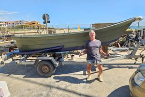 Chiatta + motore Honda 20cv 4t