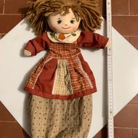 Bambola In Stoffa Porta Sacchetti appendibile