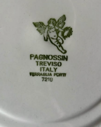 Servizio piatti vintage anni60 PAGNOSSIN 10coperti