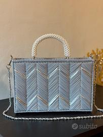 Borsa media rettangolare fatta a mano