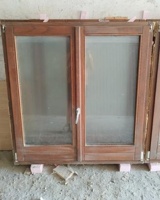 finestre in legno lamellare di rovere americano 