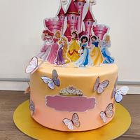 Torta scenografica principesse Disney 