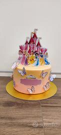 Torta scenografica principesse Disney 