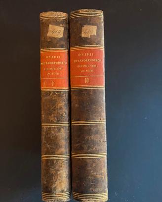 Ovidio-Metamorfosi 2 libri antichi 1789