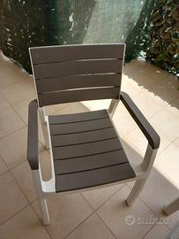  Keter sedia da giardino con braccioli Harmony bi