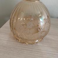 Plafoniera paralume vetro  serigrafata vintage