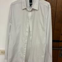 Camicia Slim Fit – Bianca a micro pois