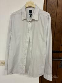 Camicia Slim Fit – Bianca a micro pois