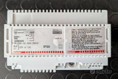 Alimentatore Bticino 346000 x Videocitofono 2 fili