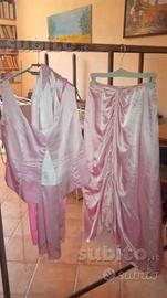 VESTITO da cerimonia di raso e tulle