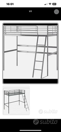 LETTO SOPPALCO IKEA CON MENSOLA