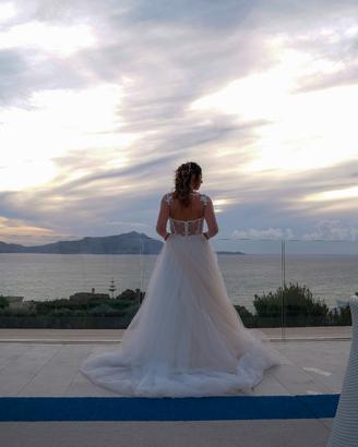 Abito vestito da sposa Nicole Milano.