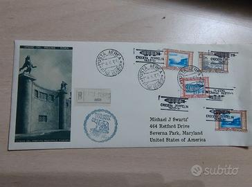 Busta ZEPPELIN 1933 "Stadio PNF" - RARA