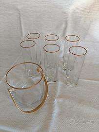 Servizio bicchieri con secchiello ghiaccio