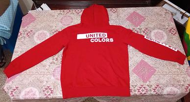 Felpa invernale rossa Benetton