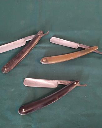 3 Antichi rasoi da barba 