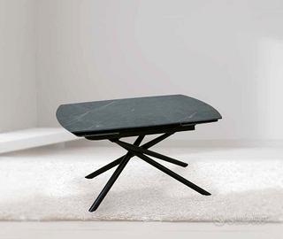 tavolo allungabile rotante ceramica gamba x 130 cm