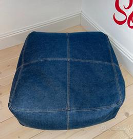 Pouf morbido in jeans