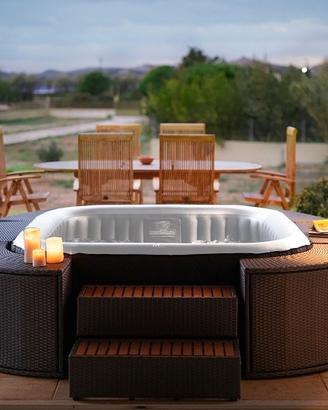 Minipiscina idromassaggio spa 138 getti riscaldat