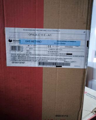 Scaldabagno Opalia C11E A/1 metano
