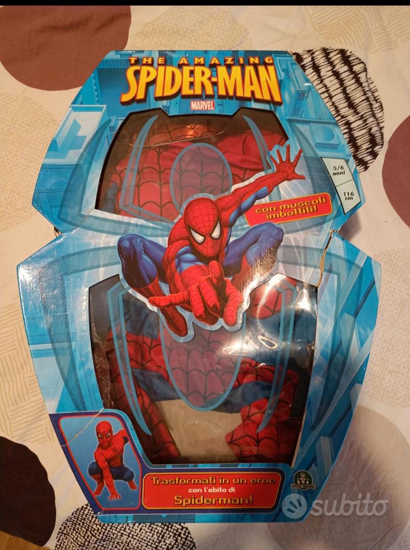 Costume Carnevale Spider-Man con muscoli 5-6 anni