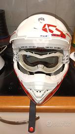 casco da enduro Scott con occhiali nuovo mai indos