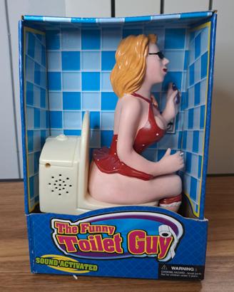 Funny Toilet Guy – Statuetta Attivata dal Suono –