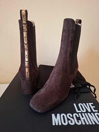 Stivaletti donna Love Moschino n.36 marroni nuovi