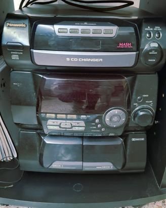 stereo vintage Panasonic con mobiletto 