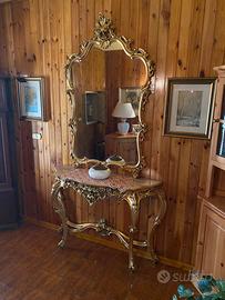 Consolle e specchio  luigi XIV