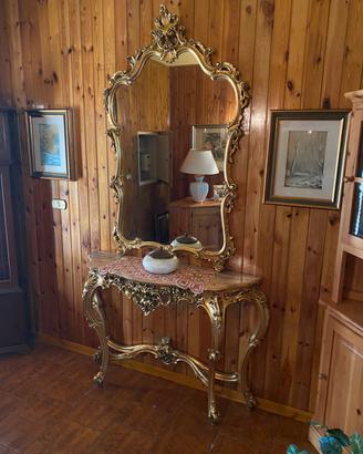 Consolle e specchio  luigi XIV