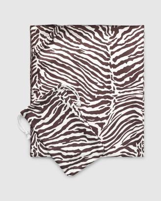 Telo mare zebra con pochette coordinata