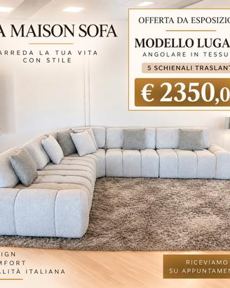 La Maison sofa divano angolare in tessuto € 2350