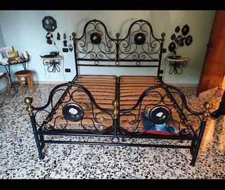 Letto ferro battuto 