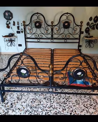 Letto ferro battuto 